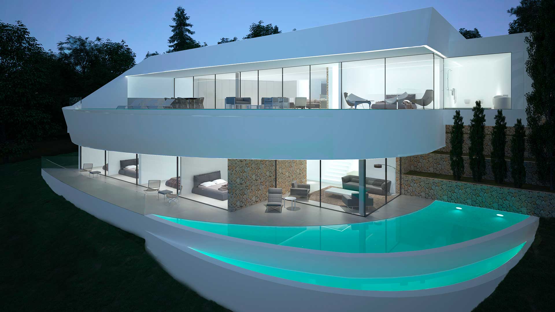 Proyectos Villa Javea, Vivienda unifamiliar, ENE Construcción, constructora en España