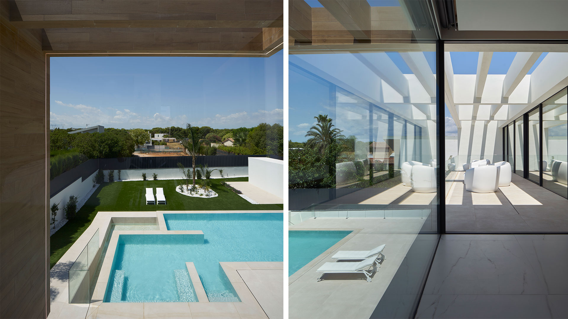 ENE Construcción, villa de lujo, vivienda unifamiliar en Valencia, España, RGB Arquitectos