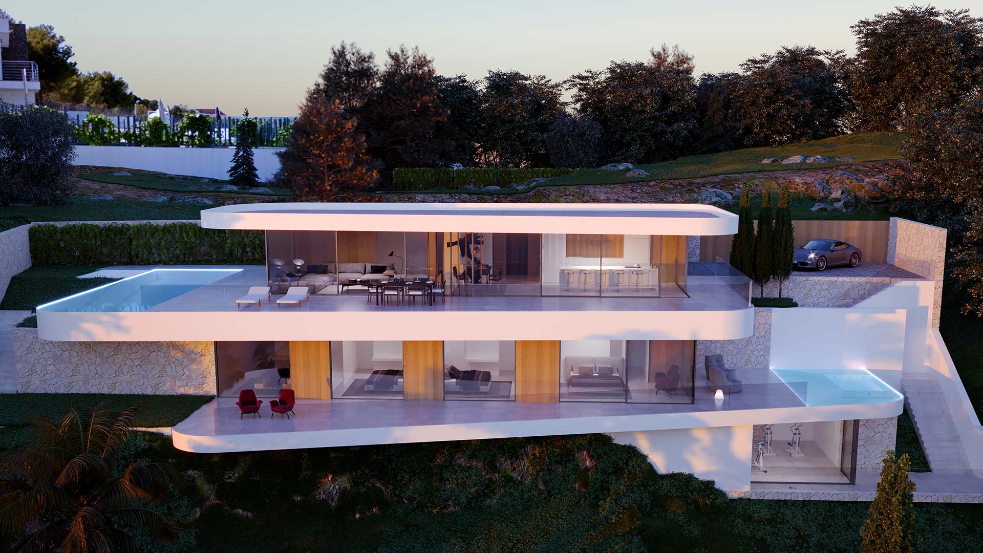 ENE Construcción, villa Olga, vivienda unifamiliar en Moraira, España