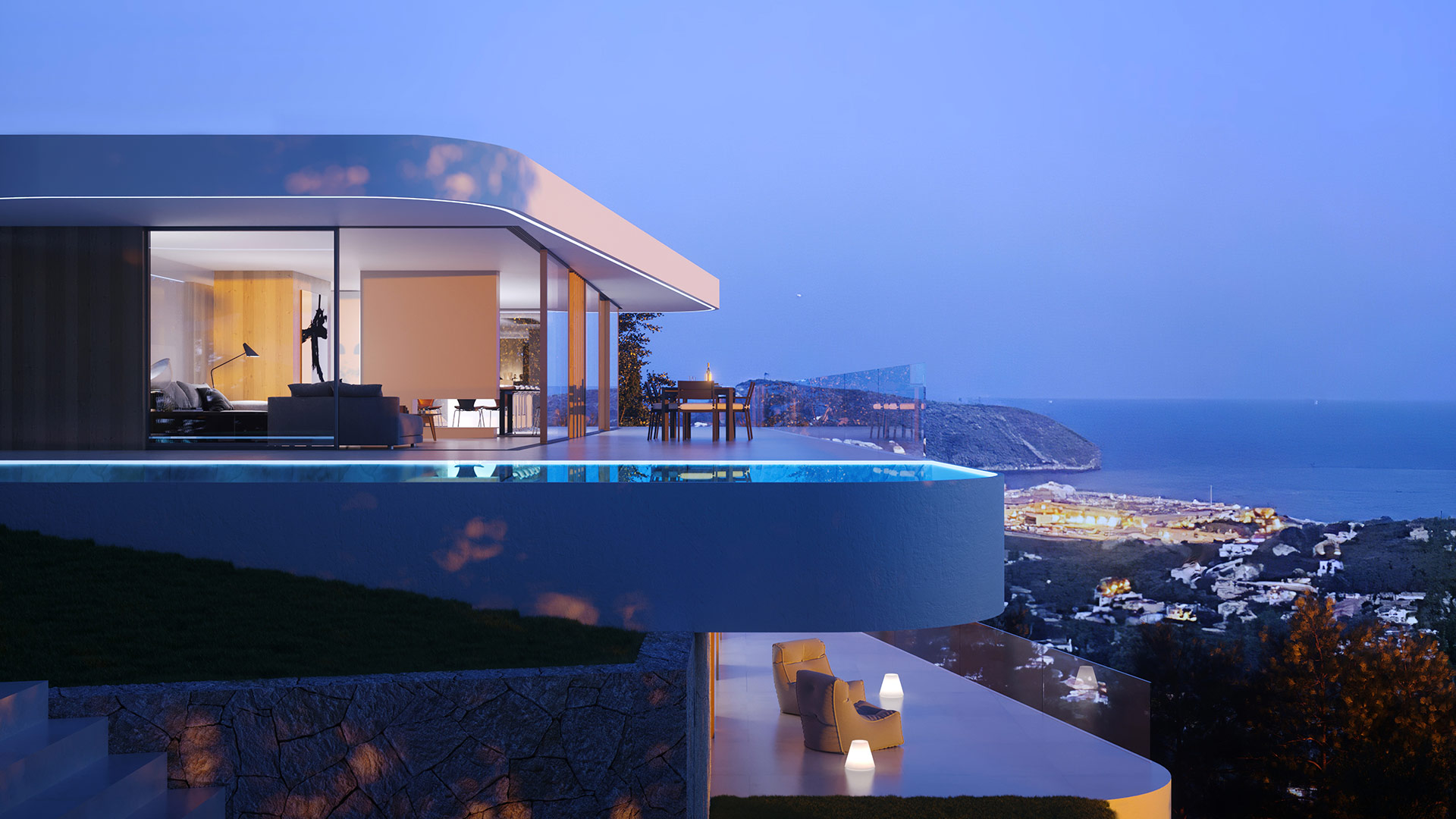ENE Construcción, villa Olga, vivienda unifamiliar en Moraira, España