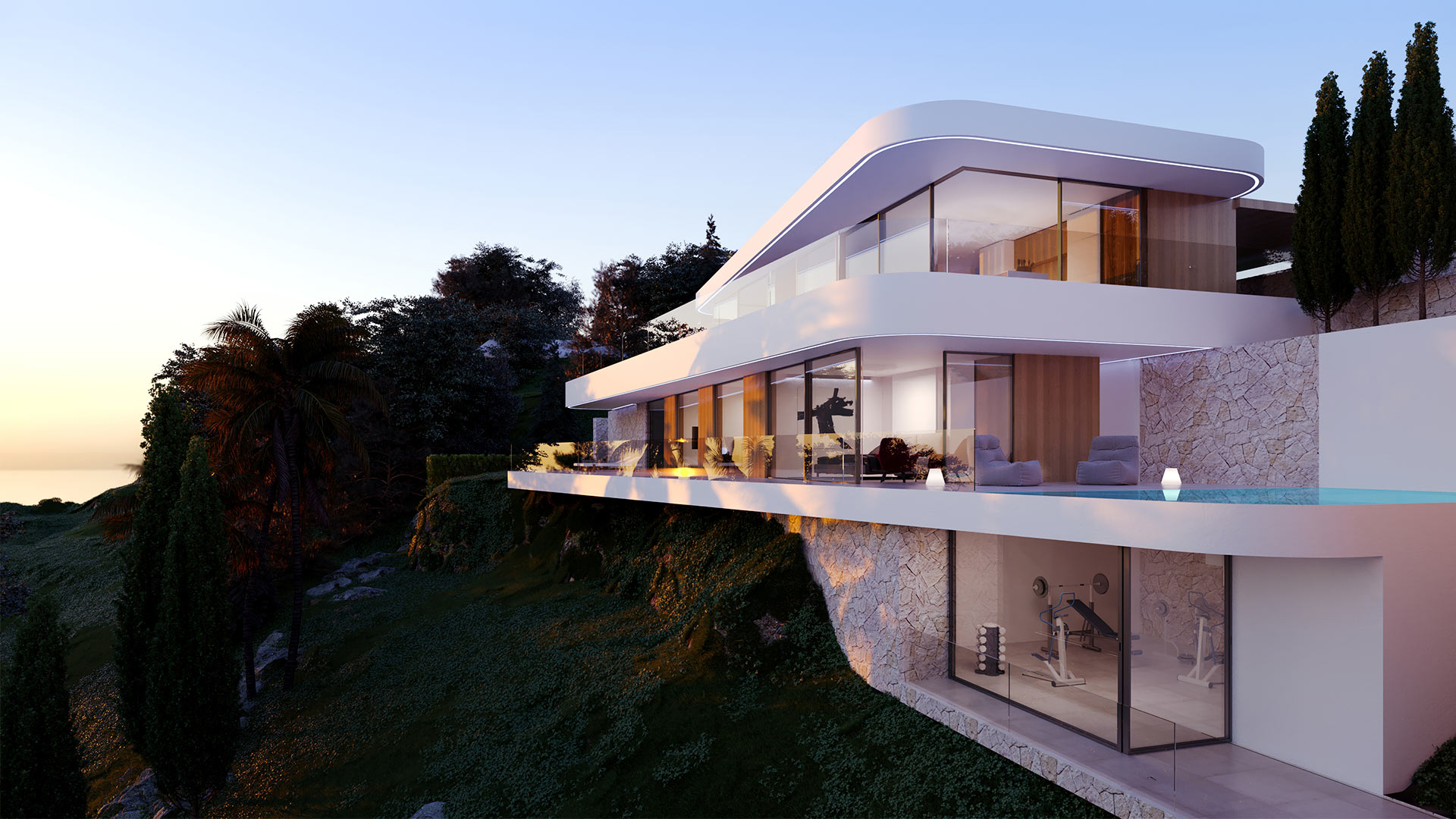 ENE Construcción, villa Olga, vivienda unifamiliar en Moraira, España