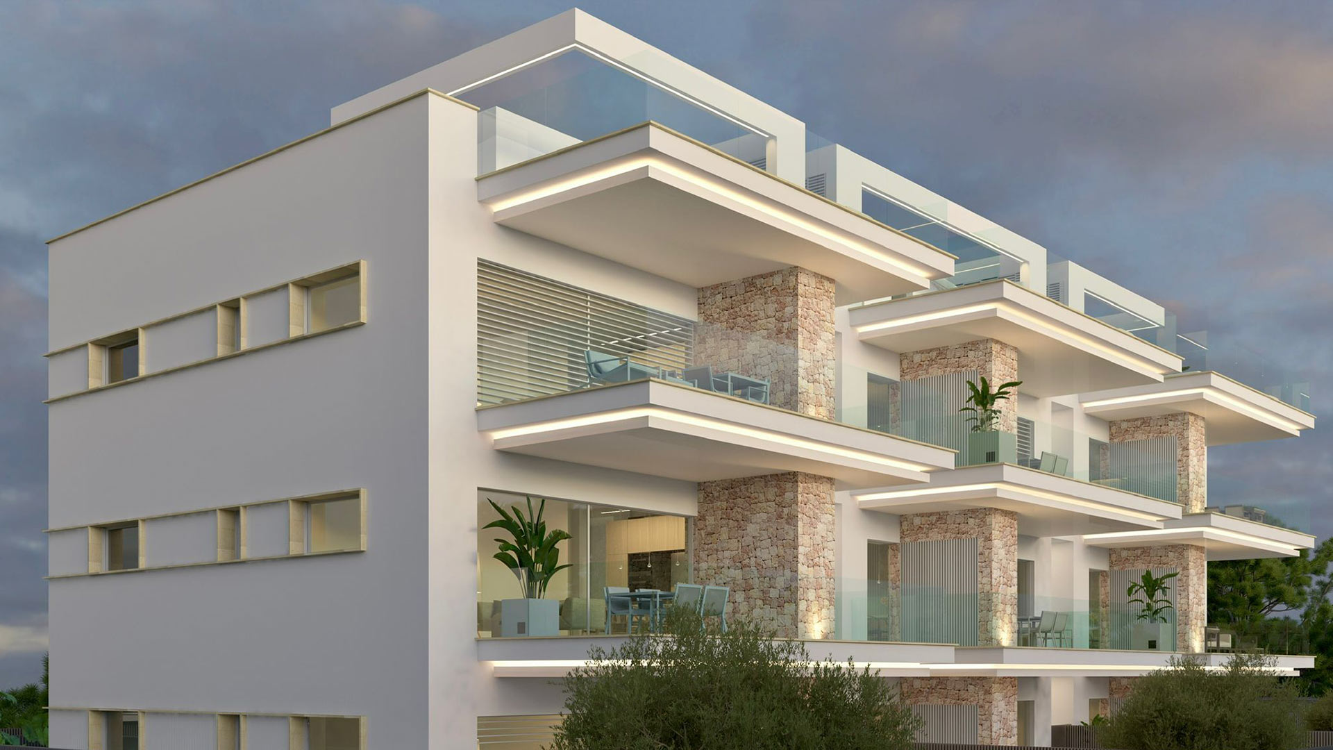 Residencial en Jávea, edificio de 9 apartamentos, ENE Construcción, constructora en España