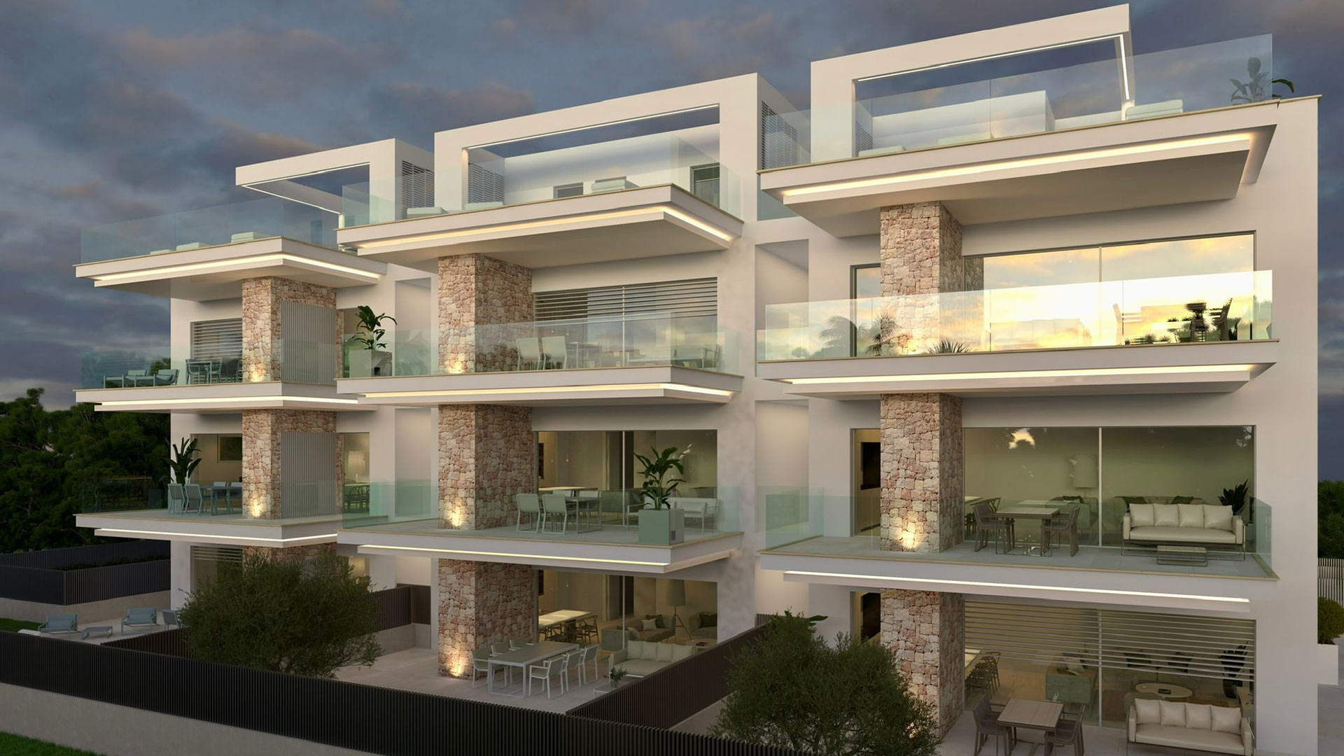 Residencial en Jávea, edificio de 9 apartamentos, ENE Construcción, constructora en España