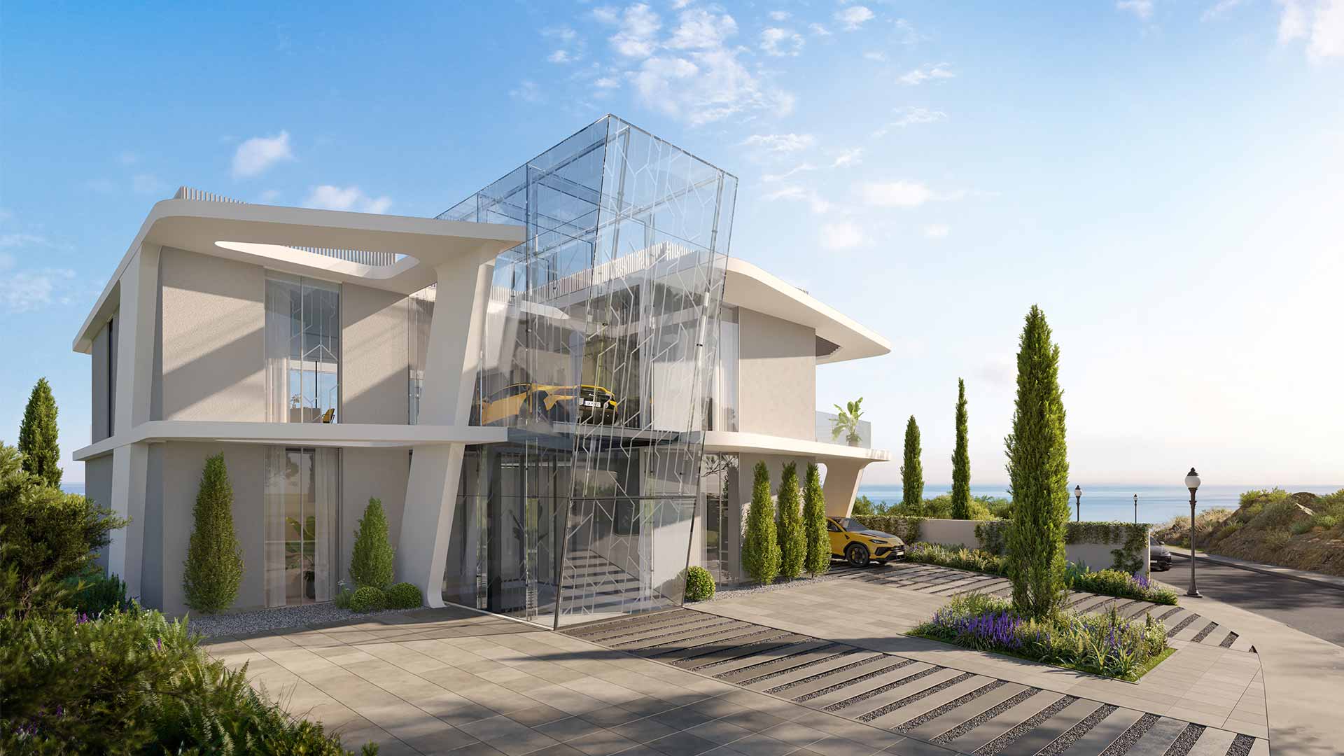 Proyectos Tierra Viva, con un diseño inspirado en Automobili Lamborghini, ENE Construcción, constructora en España