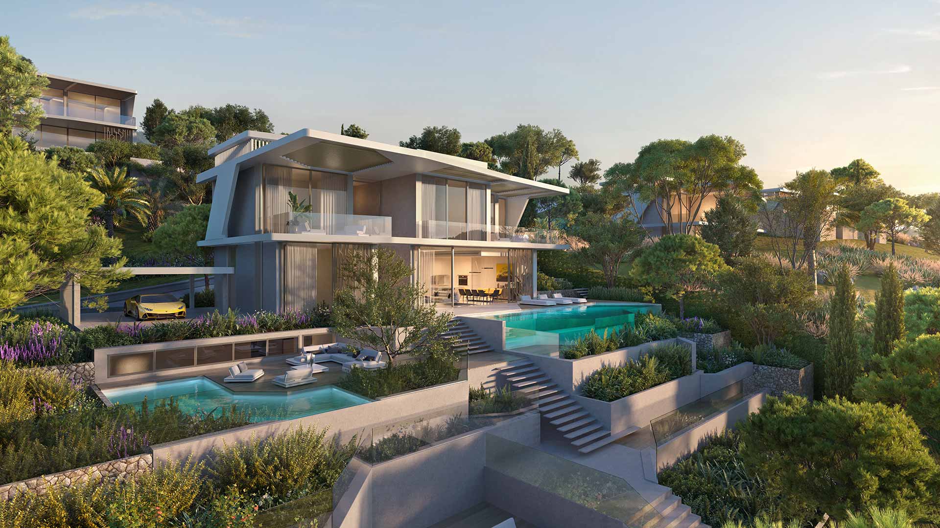 Proyectos Tierra Viva, con un diseño inspirado en Automobili Lamborghini, ENE Construcción, constructora en España