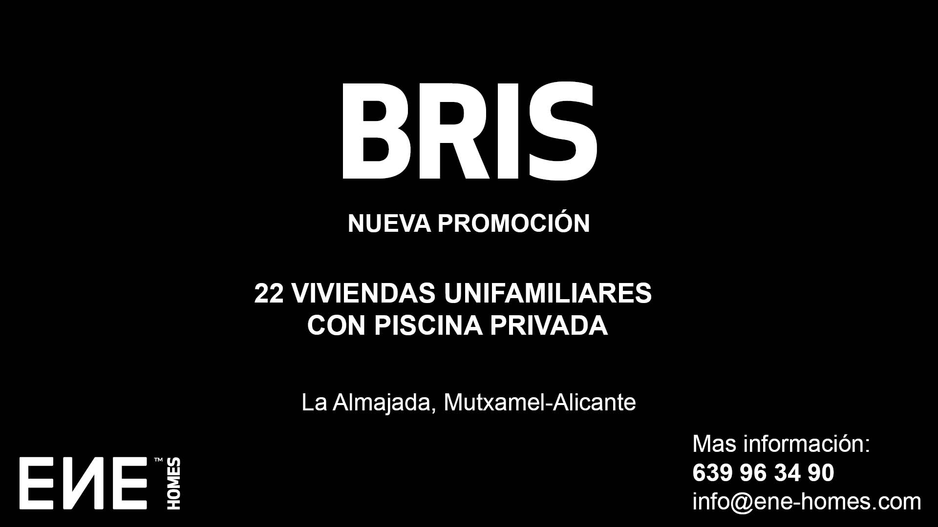 ENE Homes_Residencial Bris, 22 viviendas unifamiliares en Mutxamel, ENE Homes